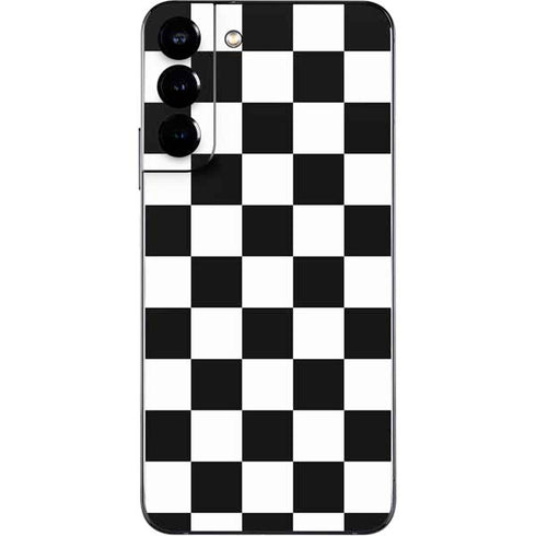 Black and White Checkered Galaxy S22 Plus Skin